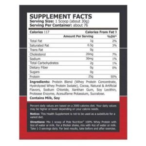 Pole Nutrition 100% Whey Protein 5 lbs, 2.26 kg